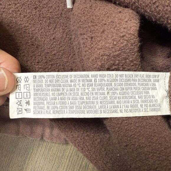 Juicy Couture Forever 21 Graphic Cropped Sweatshirt Brown Women's Small Crewneck - Picture 11 of 12